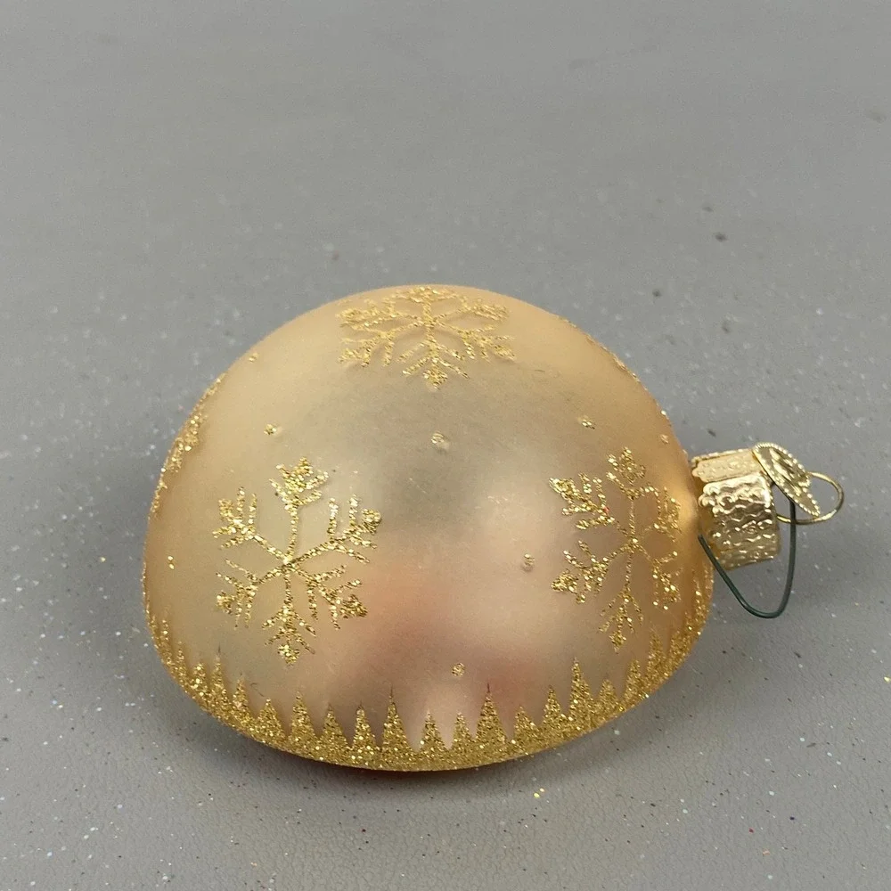 Old World Christmas Glass Ornaments Inside Art Santa Fireplace & Cottage House